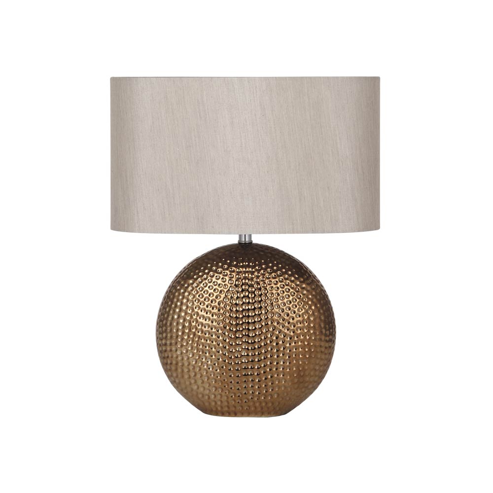 MABEL BRONZE DOT TEXTURED CERAMIC TABLE LAMP AND LAMPSHADE-Pacific Lifestyle-South Charlotte Fine Lighting