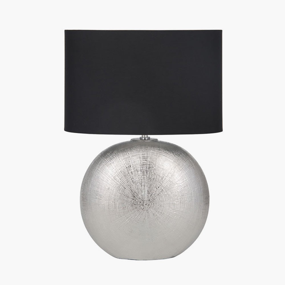 ALPHA SILVER TEXTURED CERAMIC TABLE LAMP-Pacific Lifestyle-South Charlotte Fine Lighting
