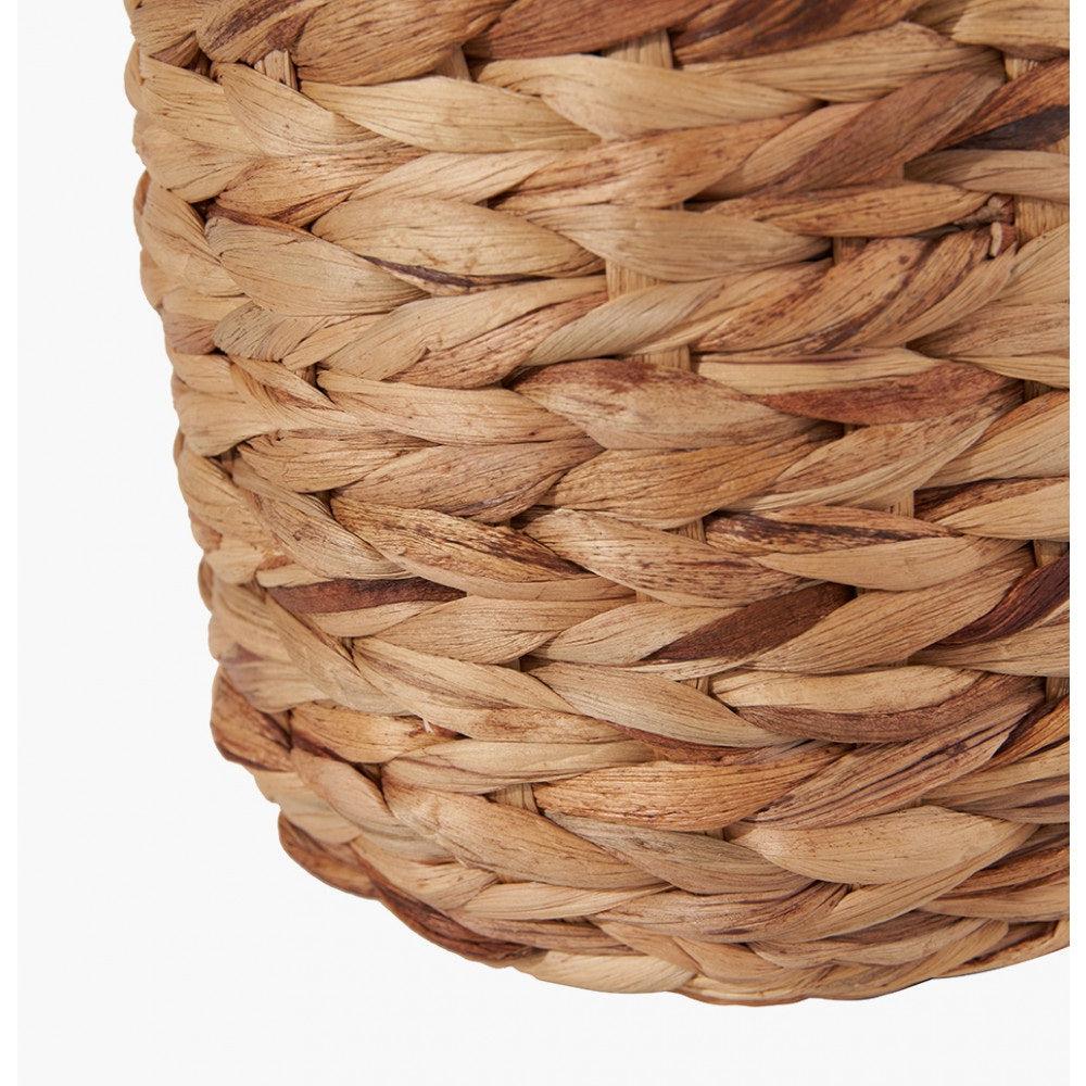 ZADI NATURAL PLAITED TALL WATER HYACINTH TABLE LAMP WITH LAMPSHADE-Pacific Lifestyle-South Charlotte Fine Lighting