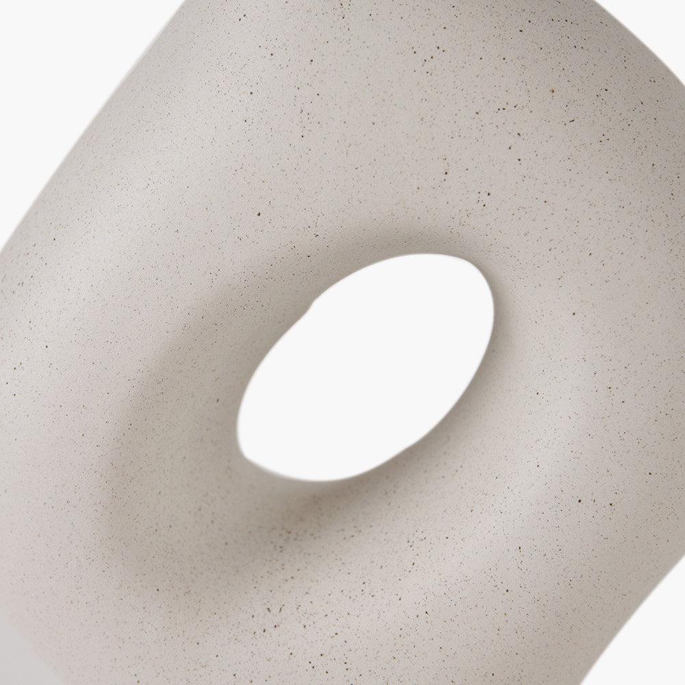ULLA MONOCHROME ORGANIC CERAMIC TABLE LAMP WITH LAMPSHADE-Pacific Lifestyle-South Charlotte Fine Lighting
