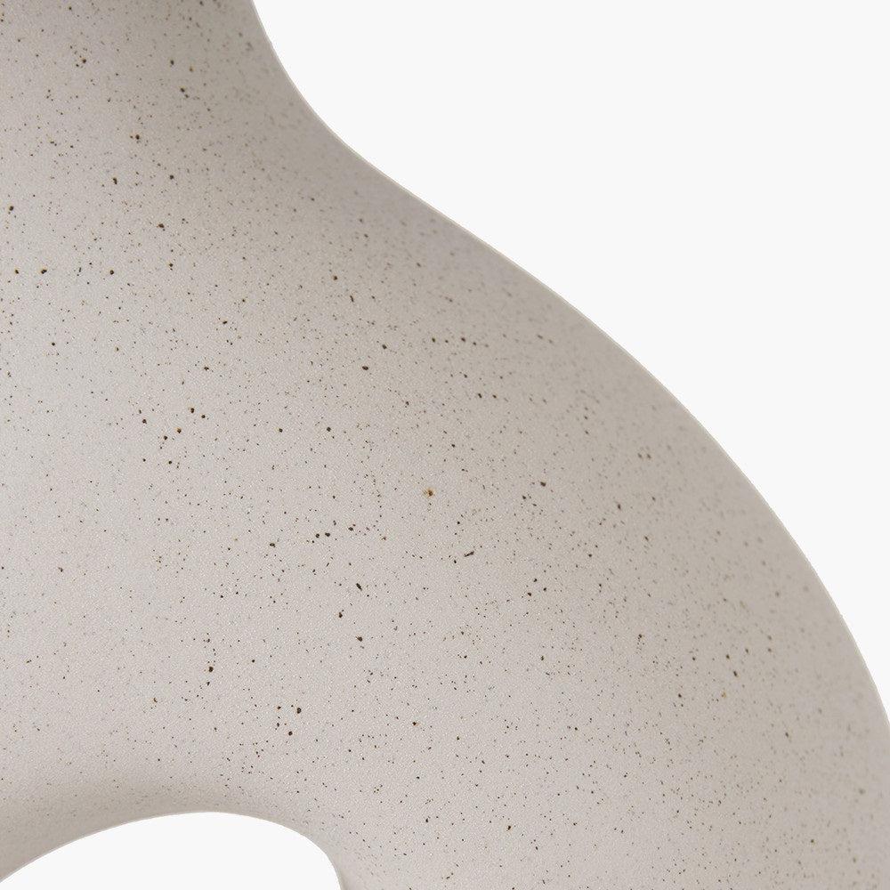 ULLA MONOCHROME ORGANIC CERAMIC TABLE LAMP WITH LAMPSHADE-Pacific Lifestyle-South Charlotte Fine Lighting