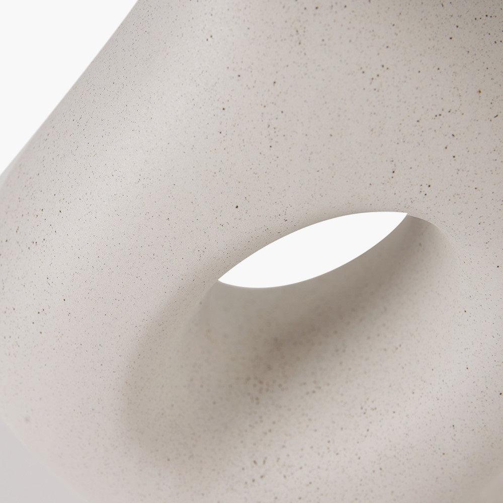 ULLA MONOCHROME ORGANIC CERAMIC TABLE LAMP WITH LAMPSHADE-Pacific Lifestyle-South Charlotte Fine Lighting