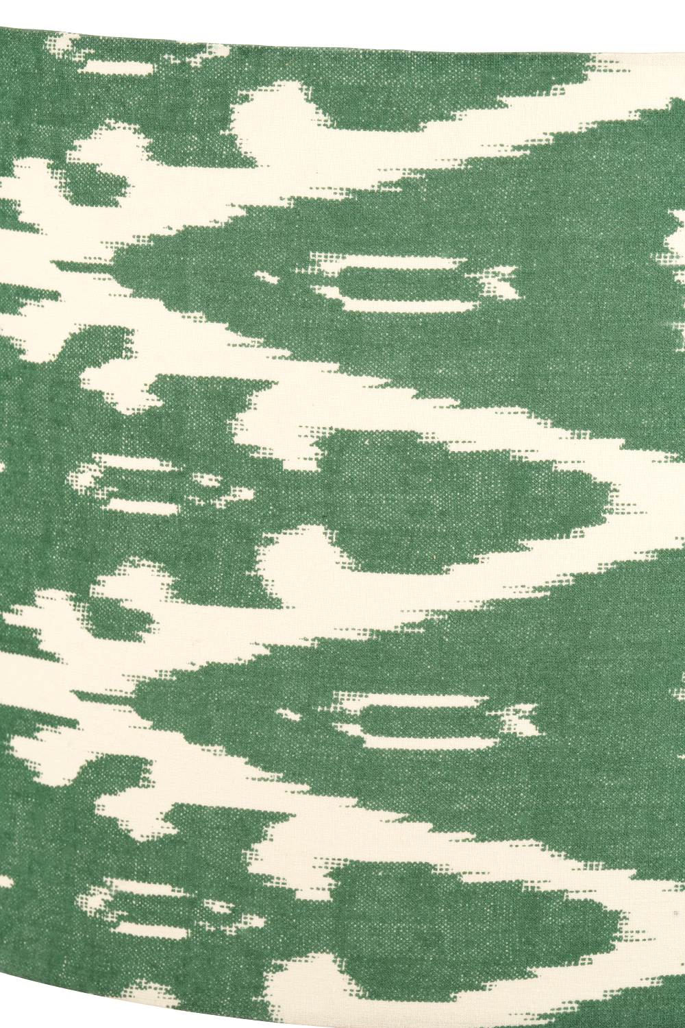 Lars 40cm Racing Green Ikat Patterned Cylinder Lampshade