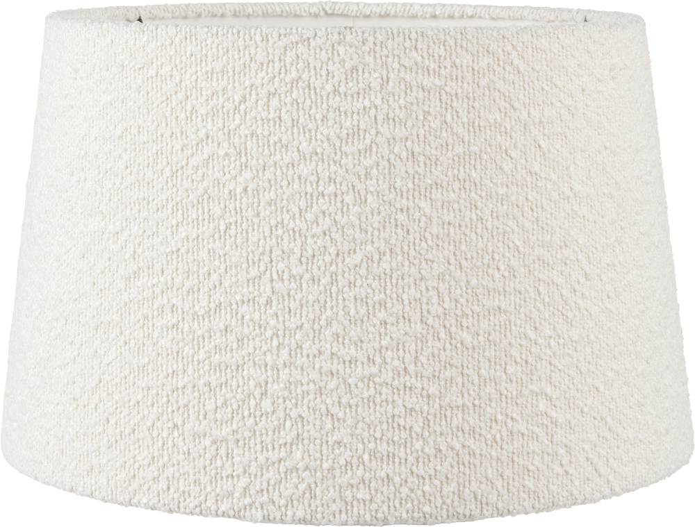 Martigues 45cm White Boucle Tapered Lampshade
