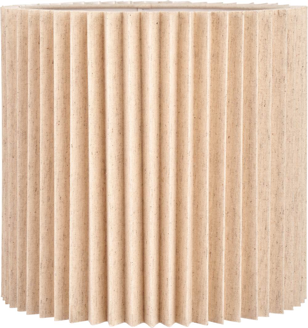 Callista 40cm Natural Linen Hard Pleat Lampshade