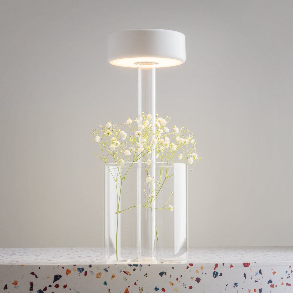 AI Collaboration Table Lamp In White And Clear-Maytoni-South Charlotte Fine Lighting
