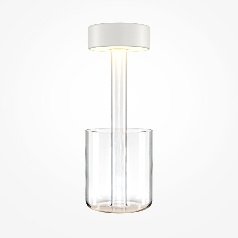 AI Collaboration Table Lamp In White And Clear-Maytoni-South Charlotte Fine Lighting