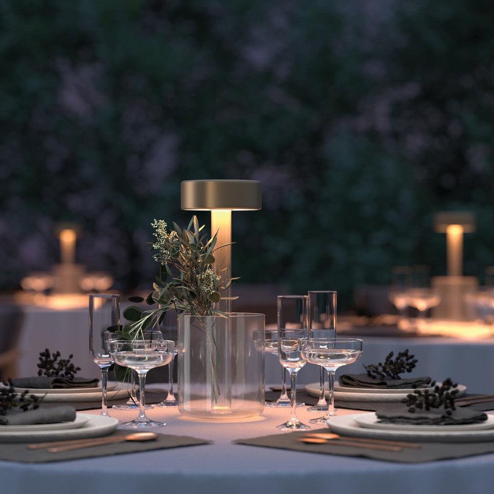 AI Collaboration Table Lamp With Gold And Clear Styling-Maytoni-South Charlotte Fine Lighting
