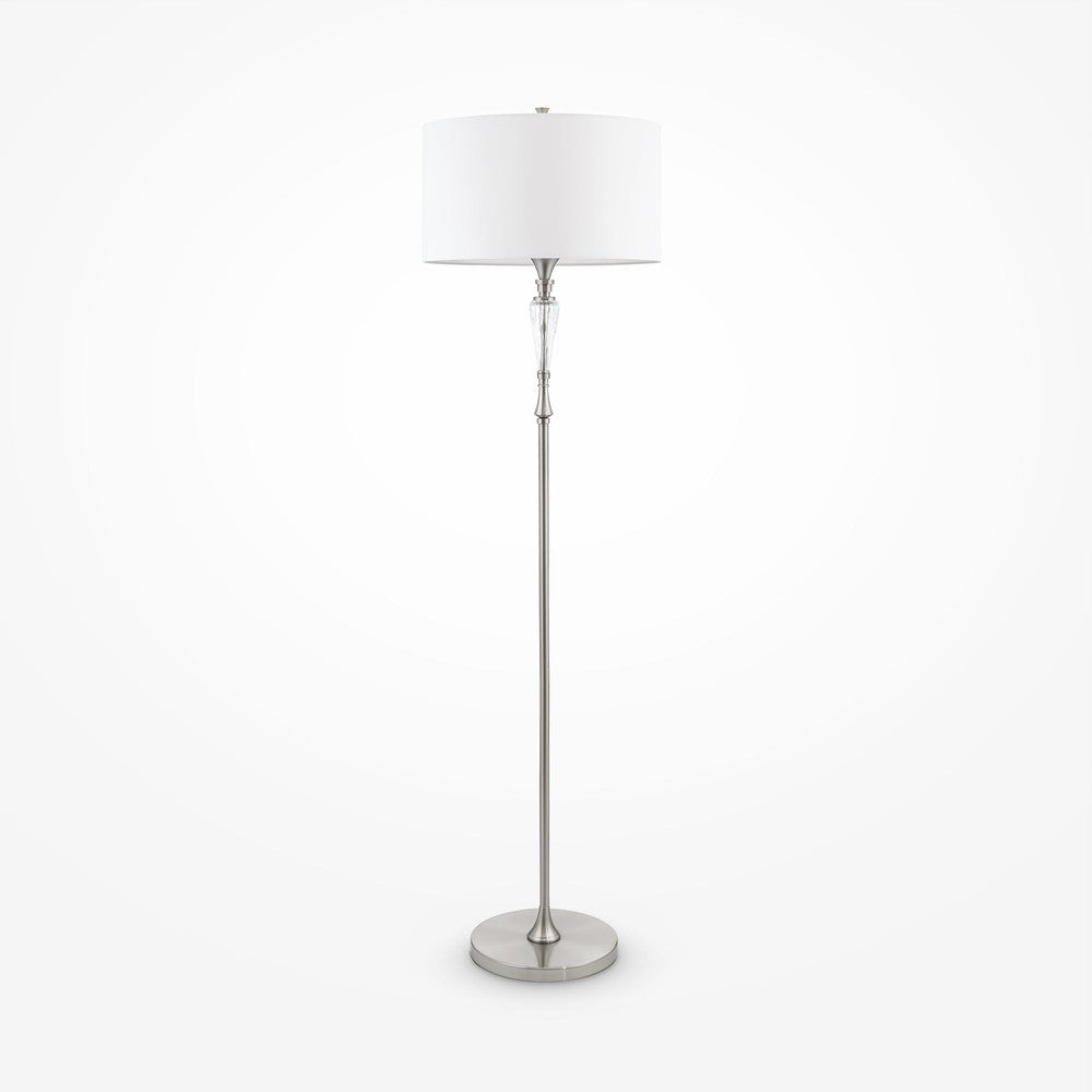 Alicante Floor Lamp With Nickel Styling-Maytoni-South Charlotte Fine Lighting