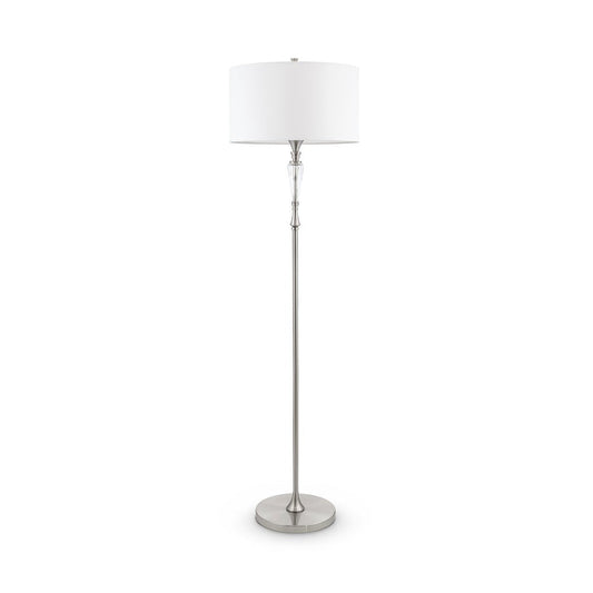 Alicante Floor Lamp With Nickel Styling-Maytoni-South Charlotte Fine Lighting