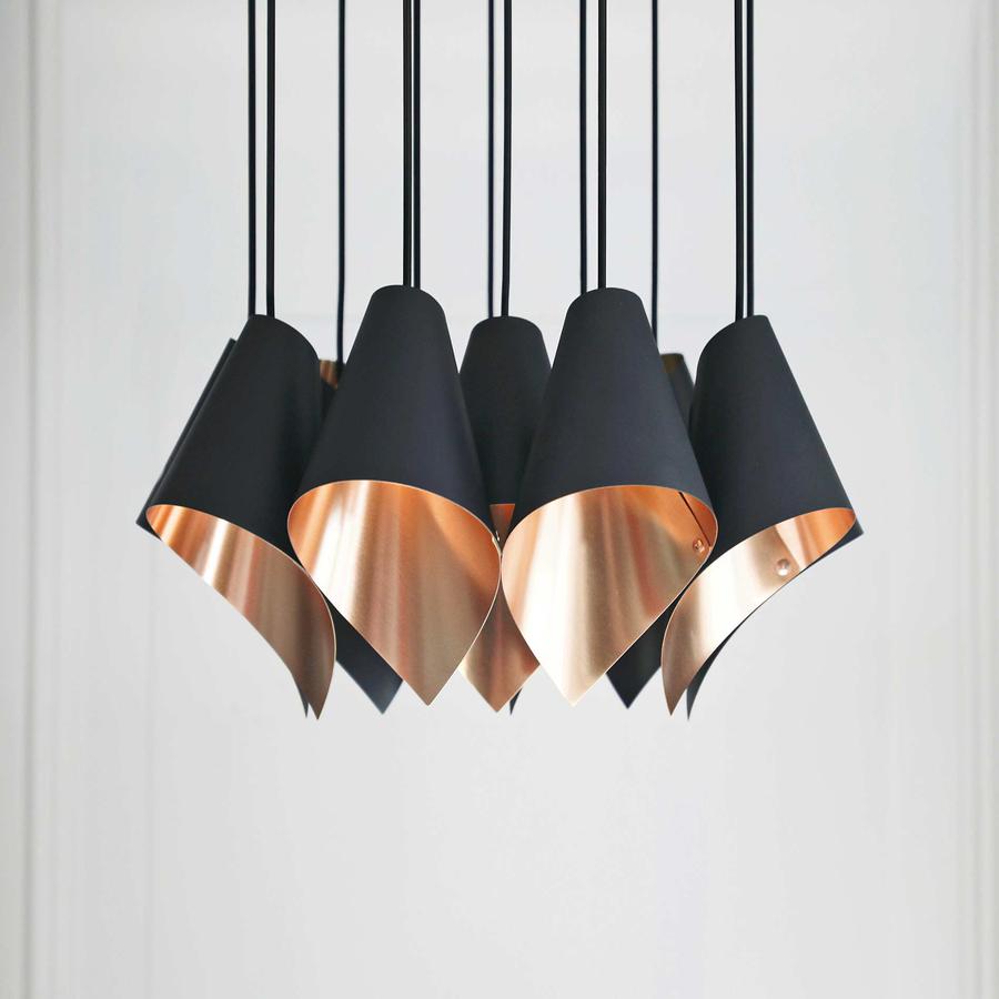 ARC 12 CHANDELIER IN BRASS OR COPPER-Arcform-South Charlotte Fine Lighting