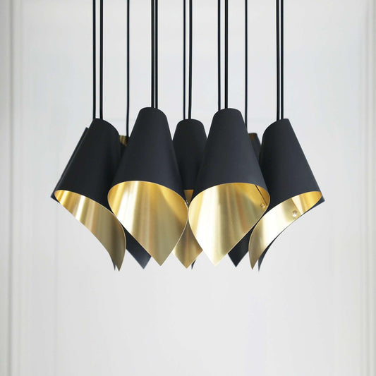 ARC 12 CHANDELIER IN BRASS OR COPPER-Arcform-South Charlotte Fine Lighting