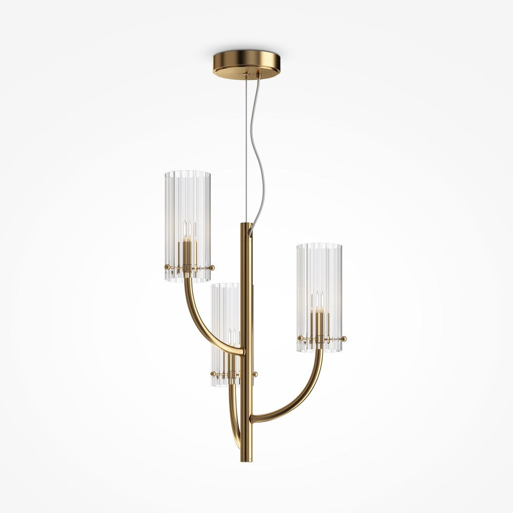 Arco Pendant Lamp With Brass Styling-Maytoni-South Charlotte Fine Lighting
