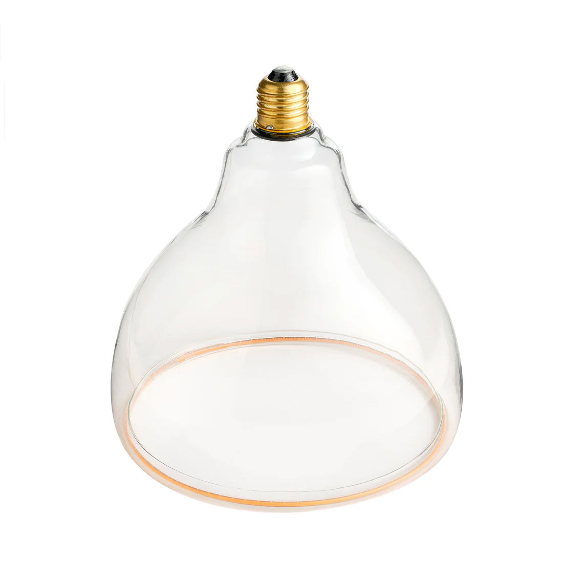 Azure S-Curve E27 Light Bulb against white background