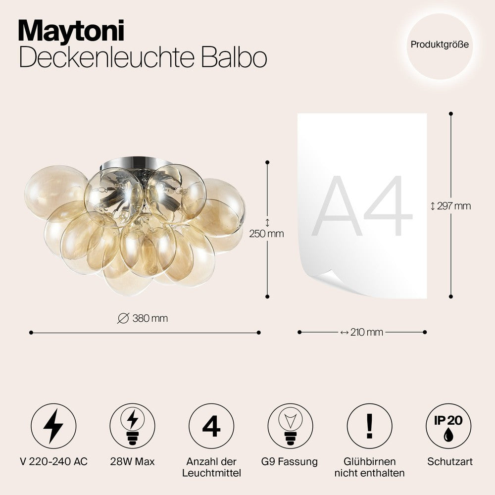Balbo Chandelier With Nickel Styling - Light-Maytoni-South Charlotte Fine Lighting