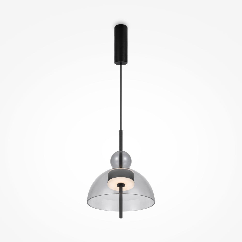 Bangkok Dome Pendant Lamp - Grey Lampshade-Maytoni-South Charlotte Fine Lighting