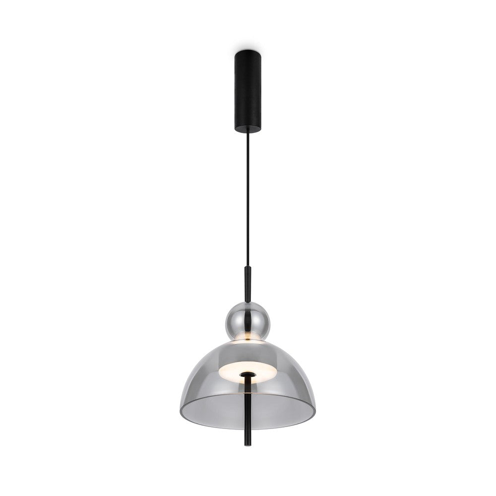 Bangkok Dome Pendant Lamp - Smoky Lampshade-Maytoni-South Charlotte Fine Lighting