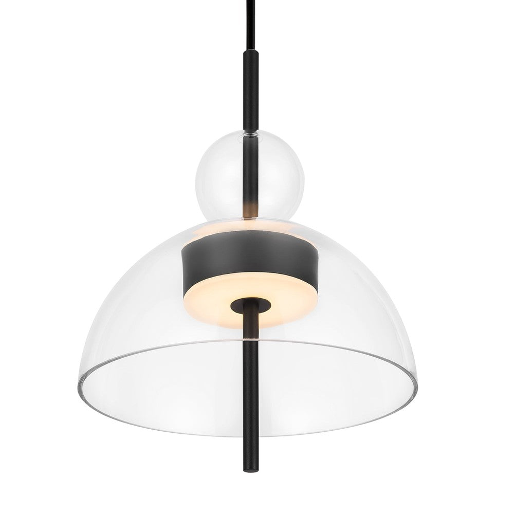 Bangkok Transparent Pendant Lamp In Black-Maytoni-South Charlotte Fine Lighting