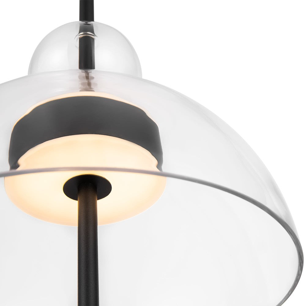 Bangkok Transparent Pendant Lamp In Black-Maytoni-South Charlotte Fine Lighting