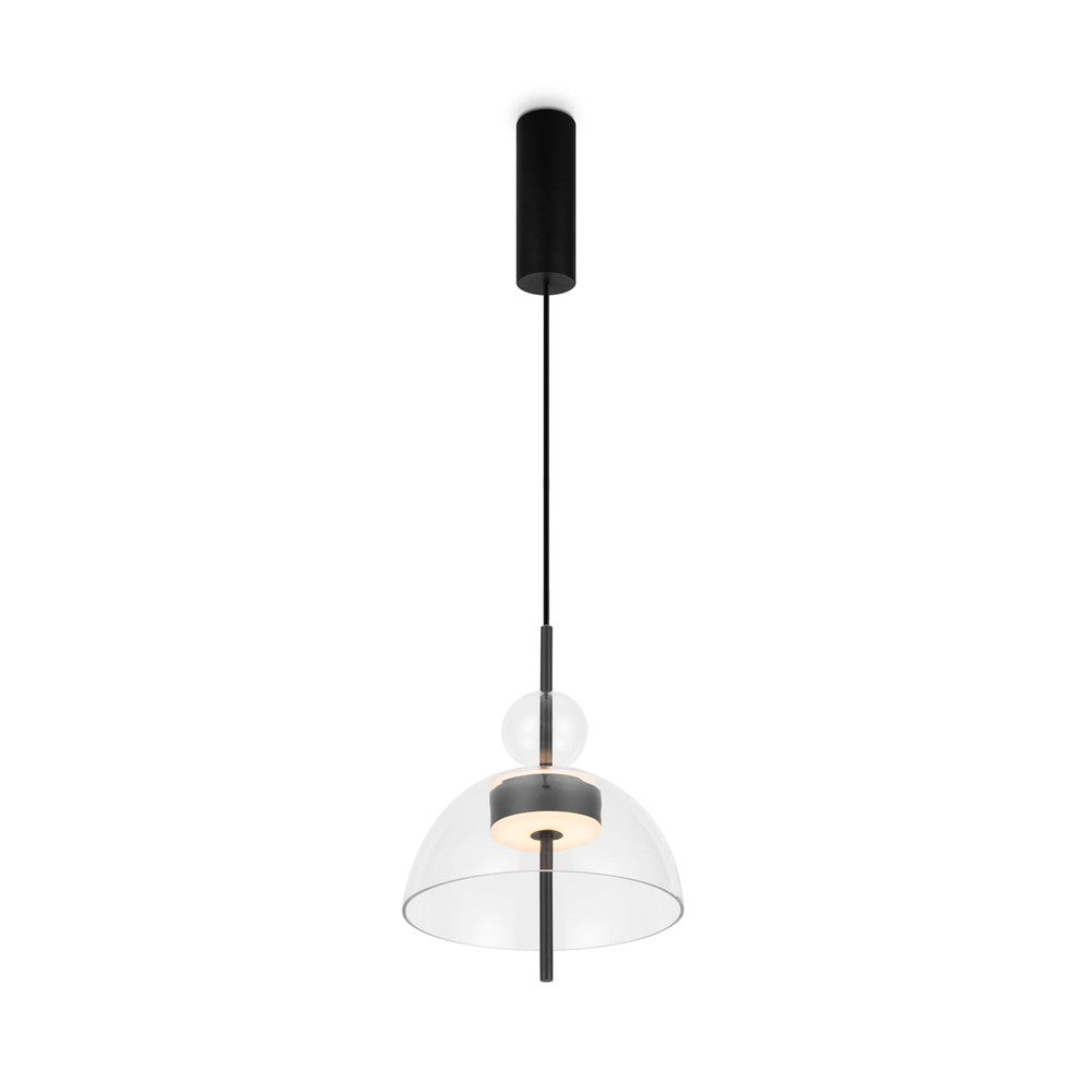 Bangkok Transparent Pendant Lamp In Black-Maytoni-South Charlotte Fine Lighting
