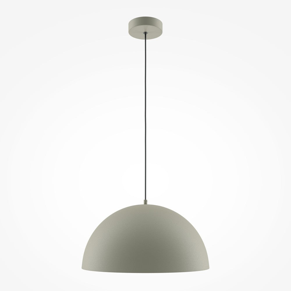 Basic Colours Dome Pendant Lamp In Grey-Maytoni-South Charlotte Fine Lighting