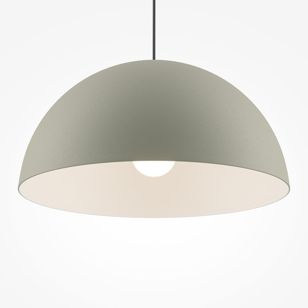 Basic Colours Dome Pendant Lamp In Grey-Maytoni-South Charlotte Fine Lighting