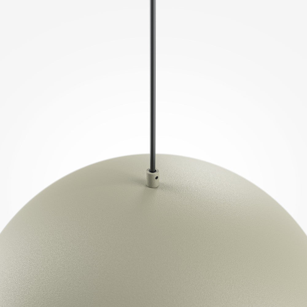 Basic Colours Dome Pendant Lamp In Grey-Maytoni-South Charlotte Fine Lighting
