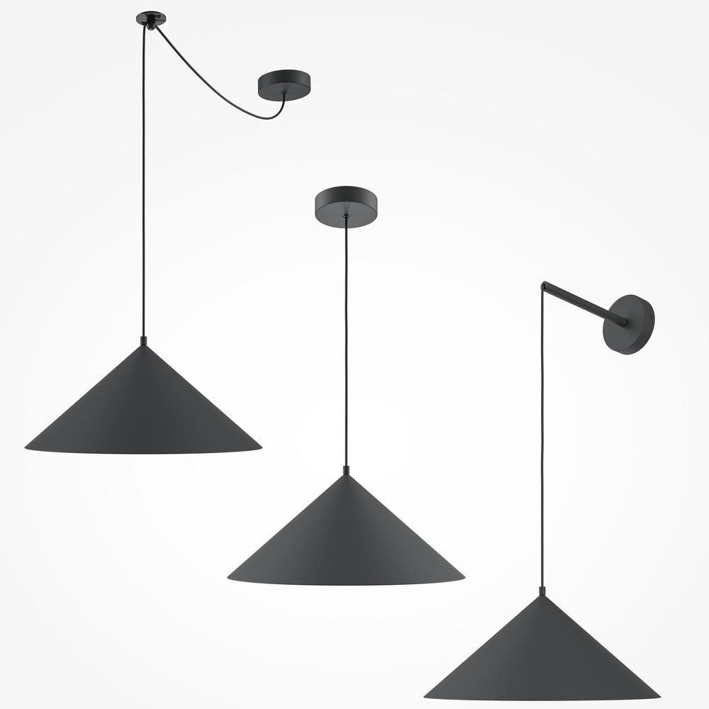 Basic Colours Pendant Lamp In Black-Maytoni-South Charlotte Fine Lighting