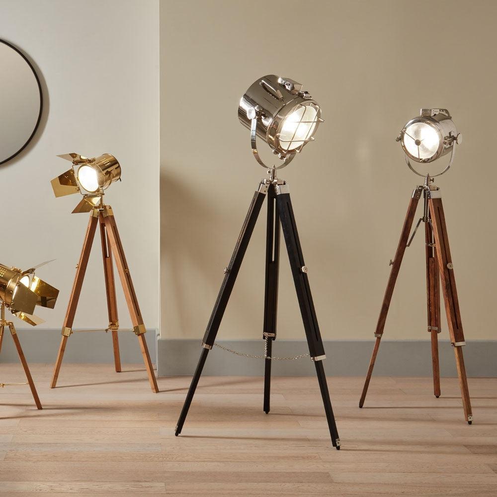 The Beckett Tripod Floor Lamp Marine range.