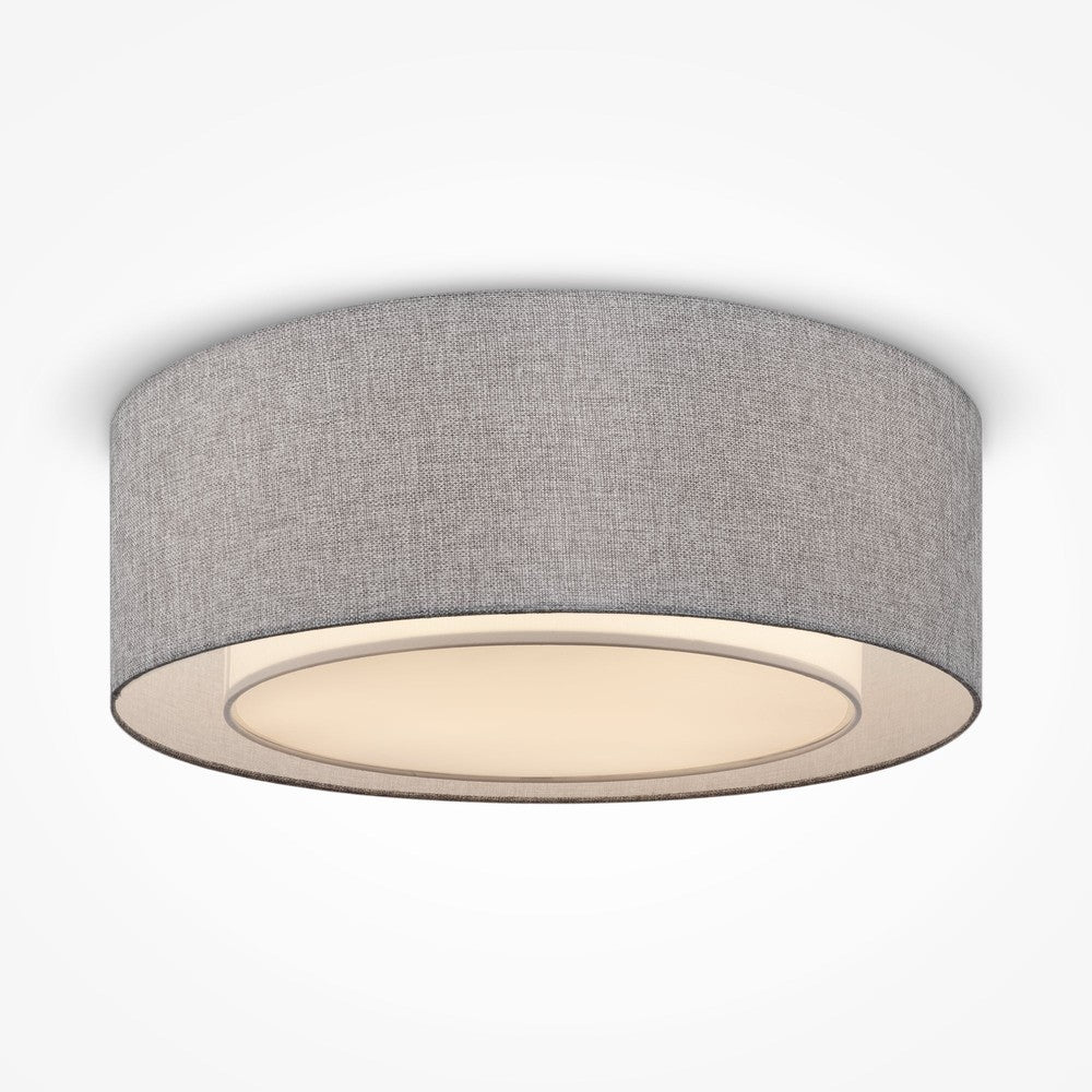 Bergamo Dark Grey Ceiling Lamp With Chrome Styling-Maytoni-South Charlotte Fine Lighting
