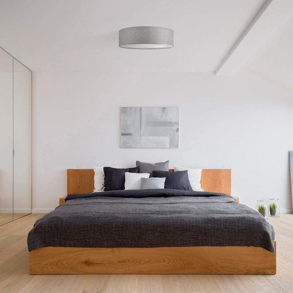 Bergamo Dark Grey Ceiling Lamp With Chrome Styling-Maytoni-South Charlotte Fine Lighting