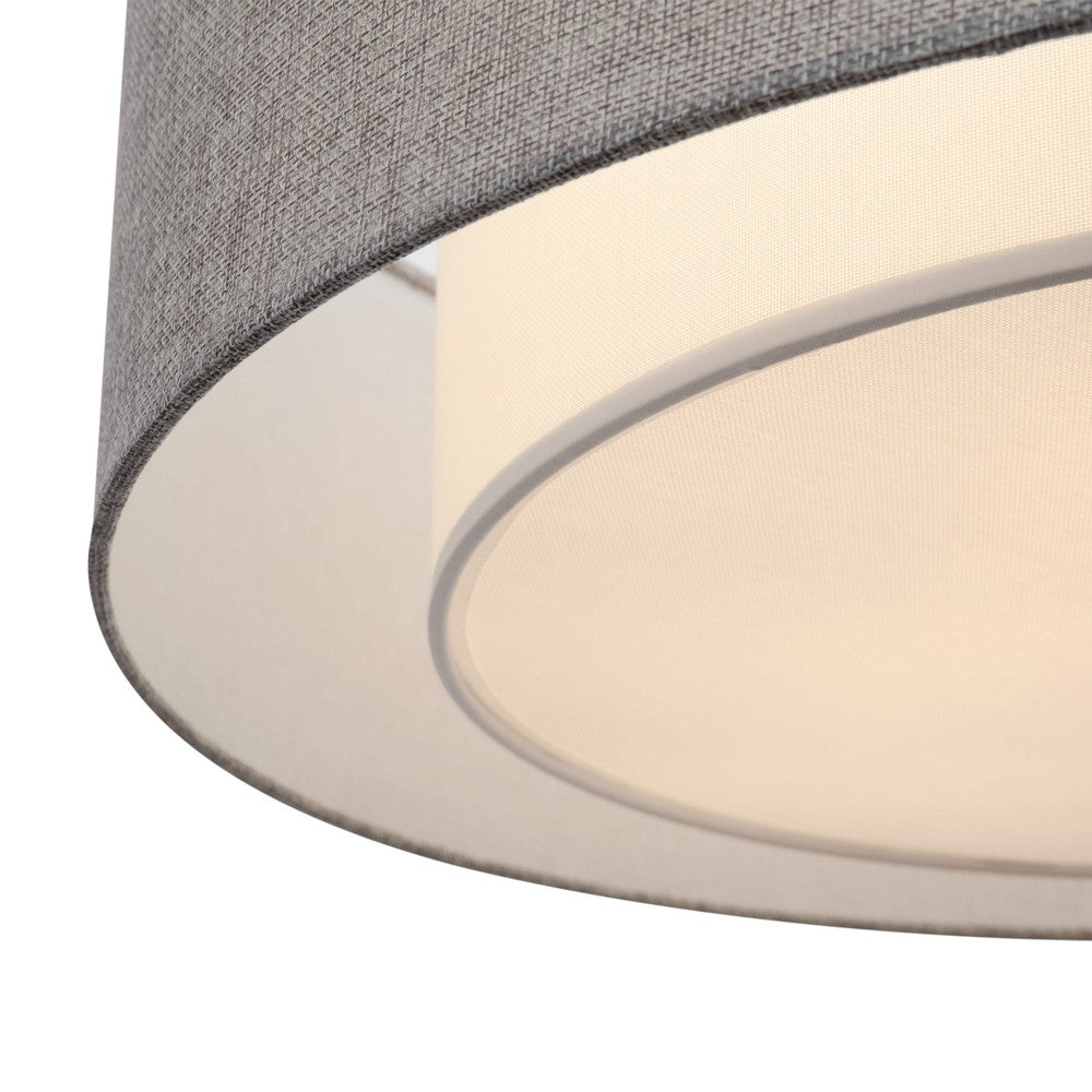Bergamo Dark Grey Ceiling Lamp With Chrome Styling-Maytoni-South Charlotte Fine Lighting