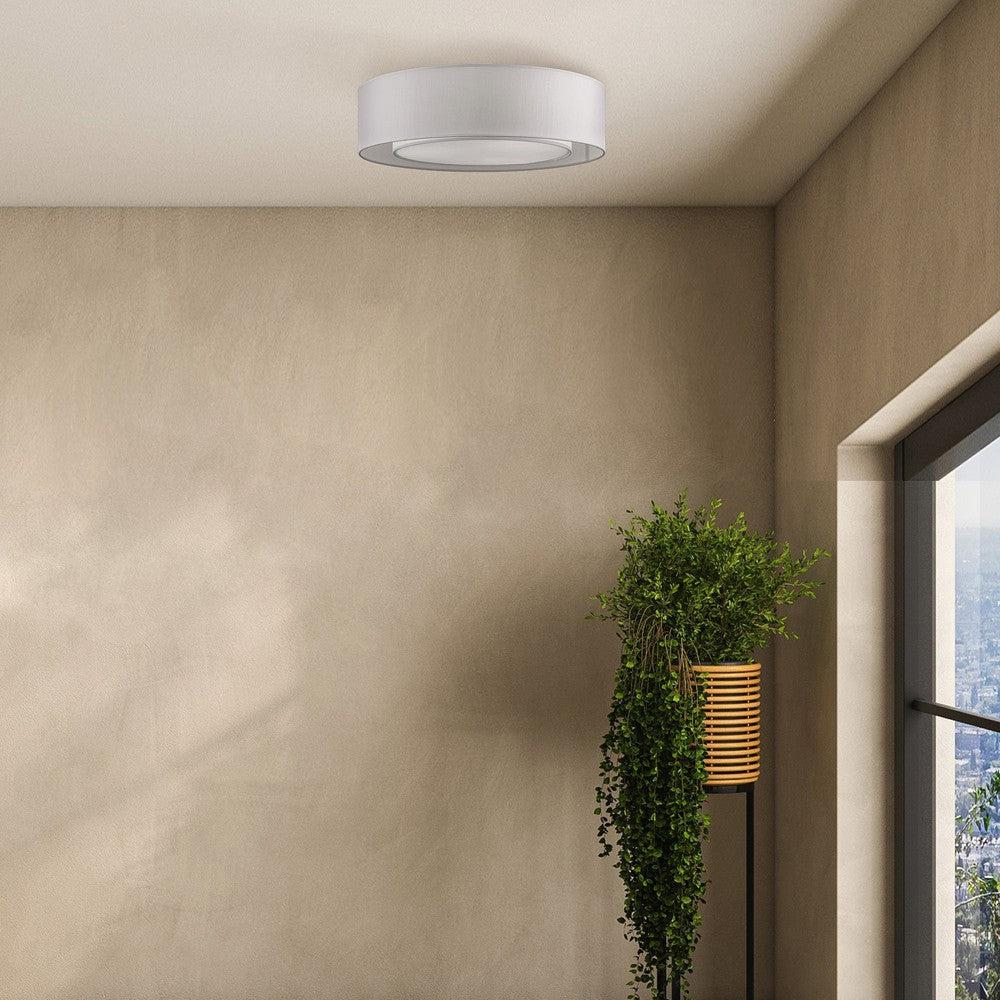 Bergamo Light Grey Ceiling Lamp With Chrome Styling-Maytoni-South Charlotte Fine Lighting