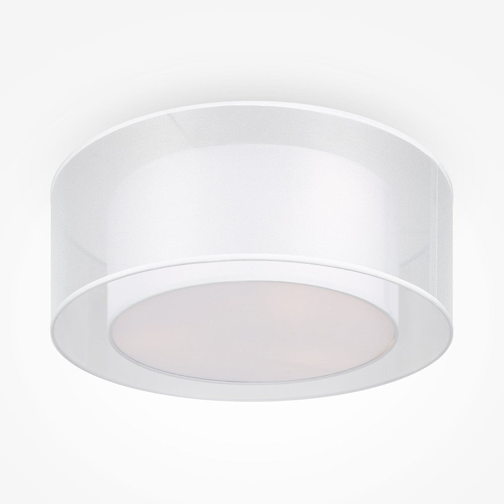 Bergamo Translucent Ceiling Lamp In White-Maytoni-South Charlotte Fine Lighting