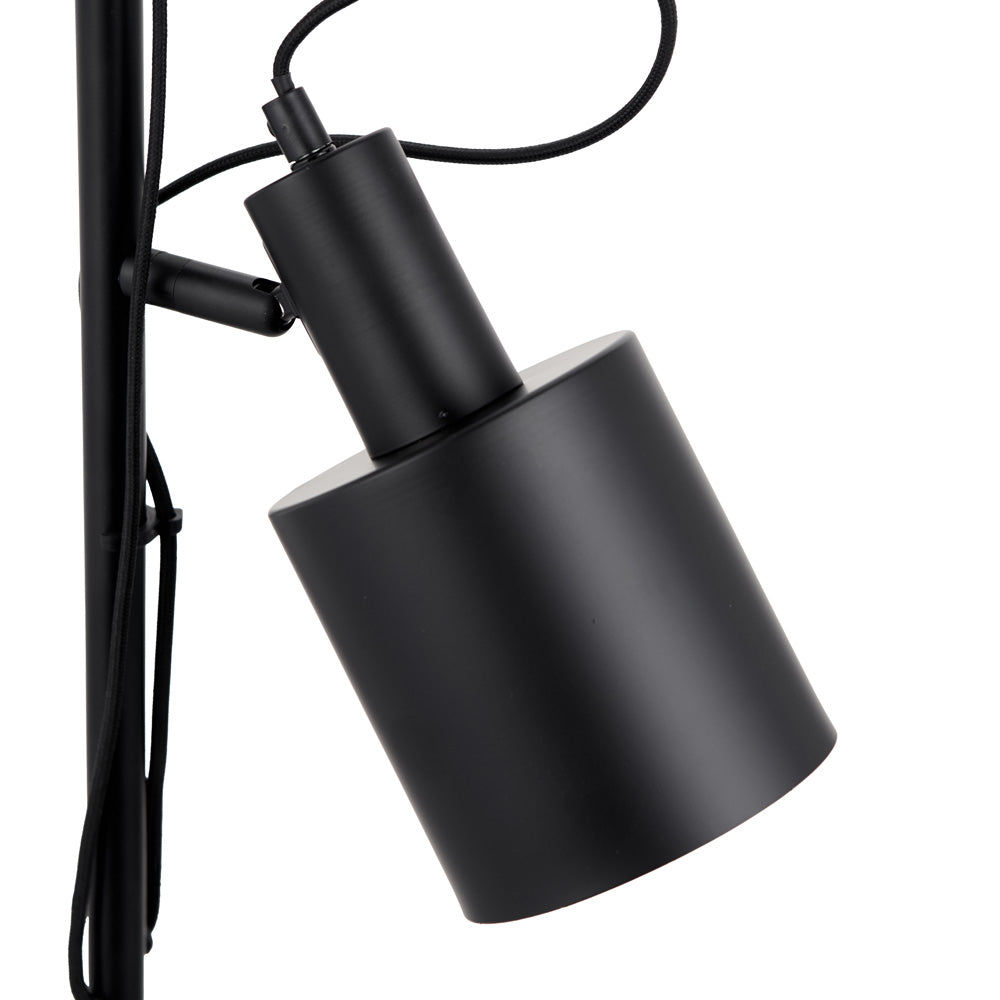 Best floor reading light has two multi-directional lamps