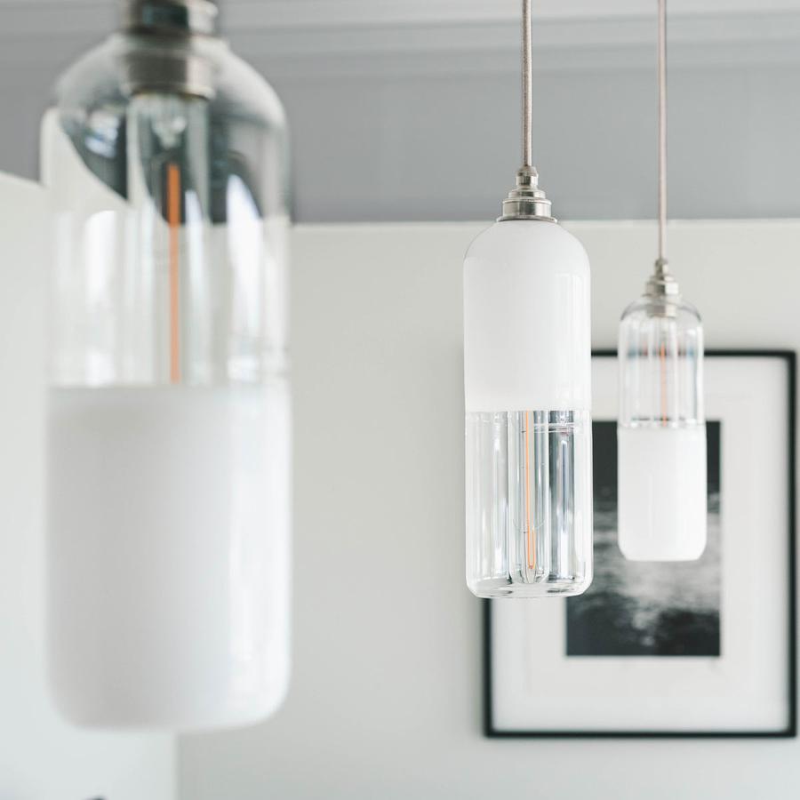 BICKLEY GLASS PENDANT LIGHT MIXED PROFILE - MEDIUM-Leverint-South Charlotte Fine Lighting
