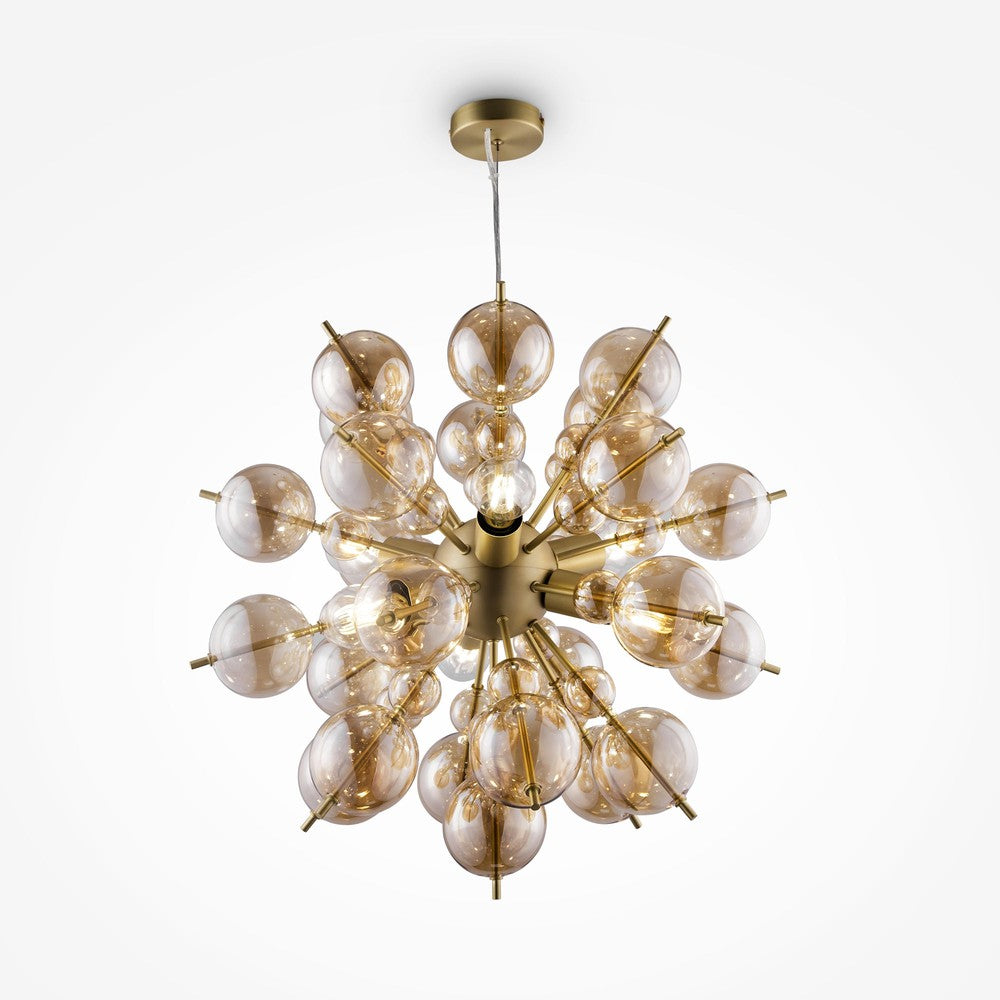 Bolla Pendant Lamp With Brass Styling-Maytoni-South Charlotte Fine Lighting