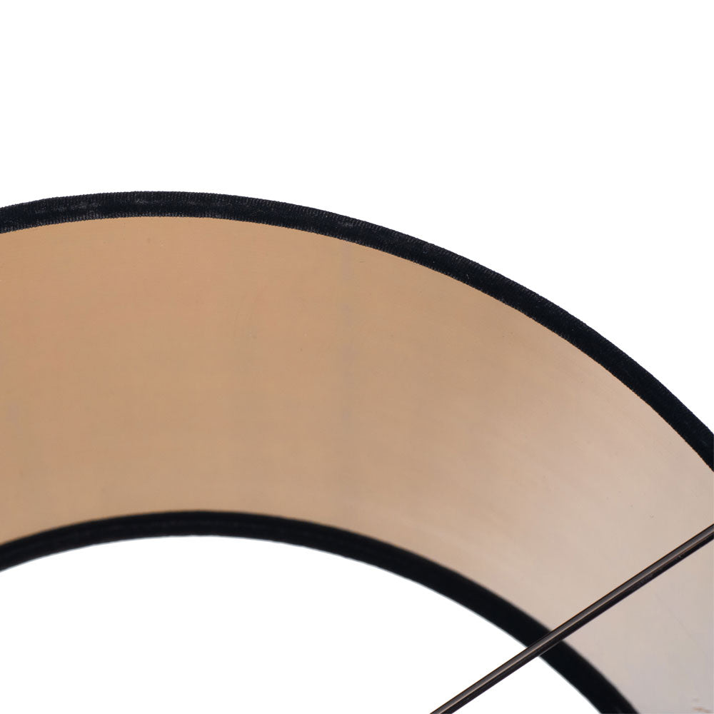 Lining on Bow Cylinder Black Velvet Lamp Shade sold by South Charlotte Fine Lighting