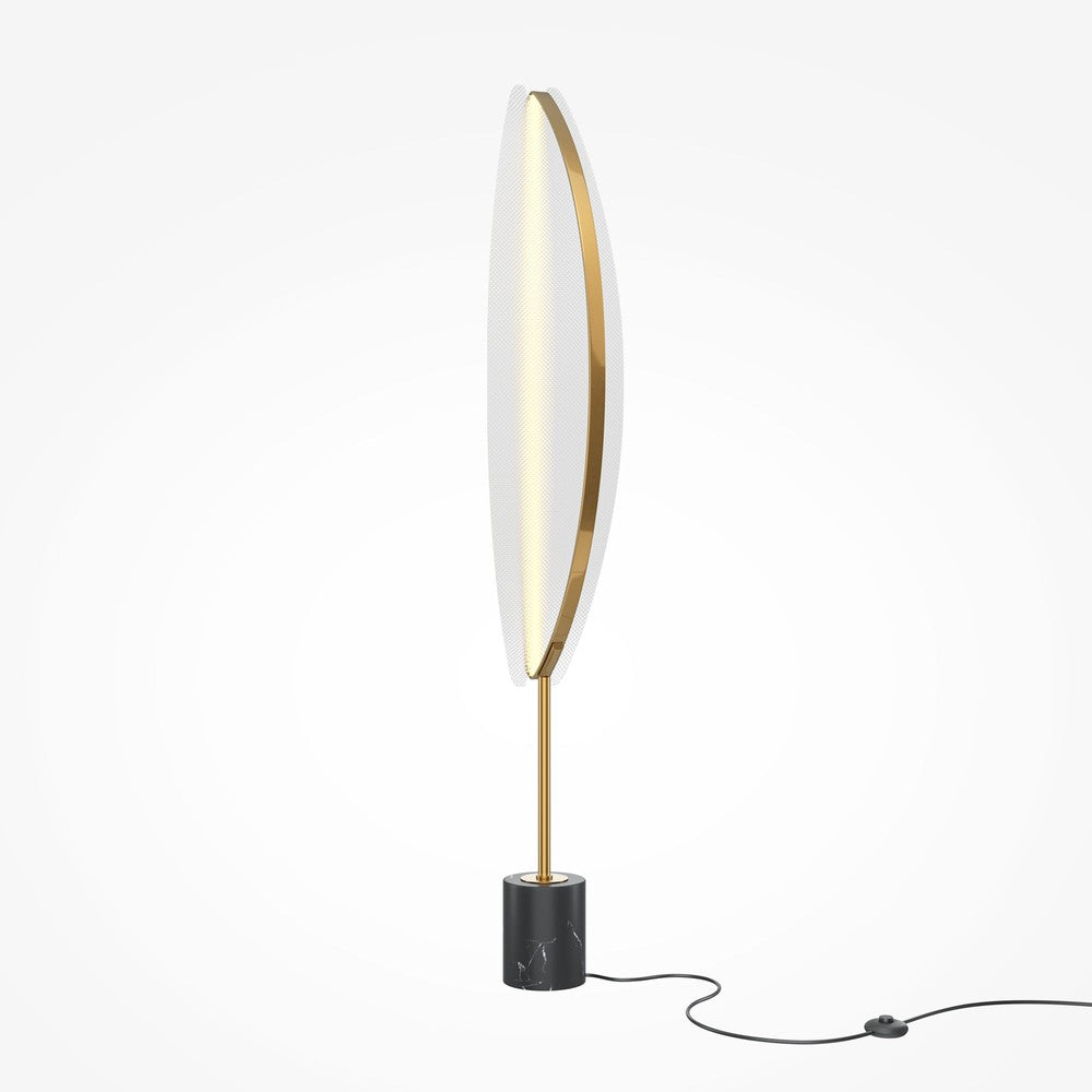 Breeze Floor Lamp With Brass Styling-Maytoni-South Charlotte Fine Lighting