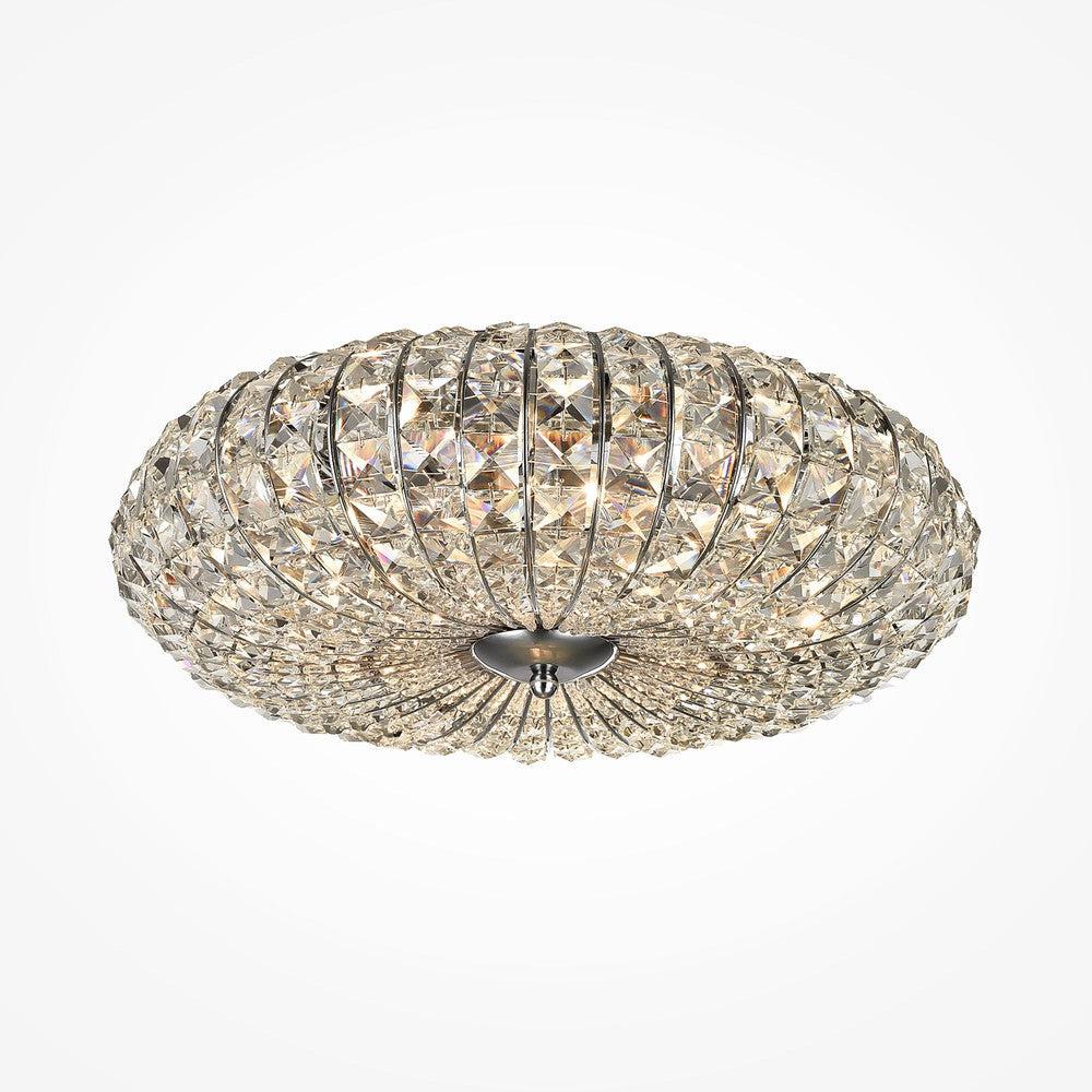 Broche Chandelier With Nickel Styling - Large-Maytoni-South Charlotte Fine Lighting
