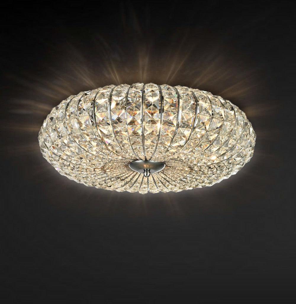 Broche Chandelier With Nickel Styling - Large-Maytoni-South Charlotte Fine Lighting