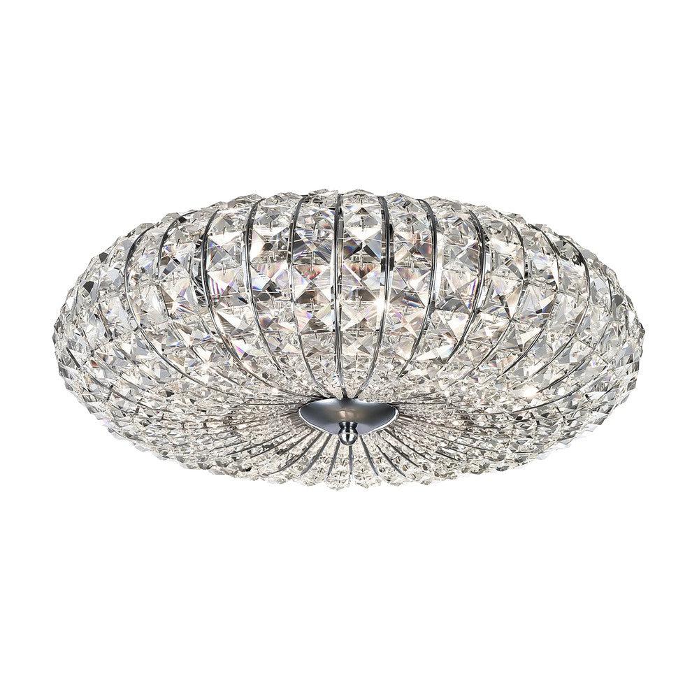 Broche Chandelier With Nickel Styling - Large-Maytoni-South Charlotte Fine Lighting