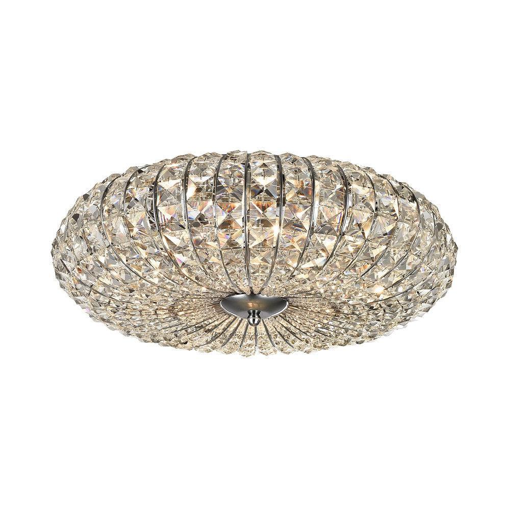 Broche Chandelier With Nickel Styling - Large-Maytoni-South Charlotte Fine Lighting