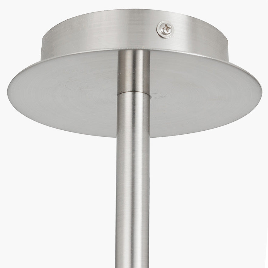 Brushed nickel pendant lighting ceiling rose