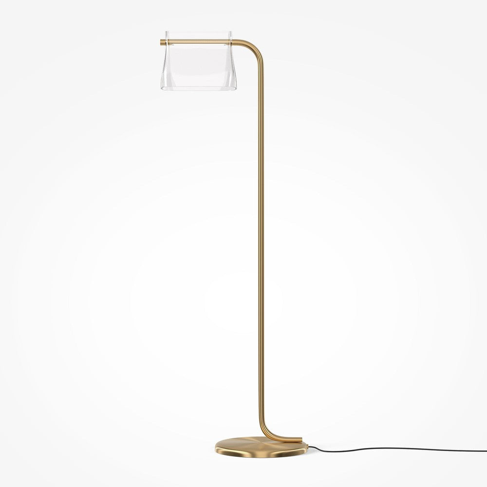 Cabaret Floor Lamp With Brass Styling-Maytoni-South Charlotte Fine Lighting
