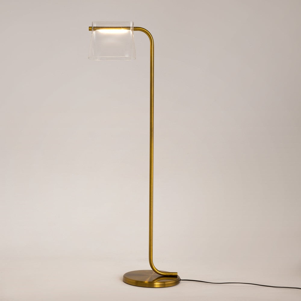 Cabaret Floor Lamp With Brass Styling-Maytoni-South Charlotte Fine Lighting
