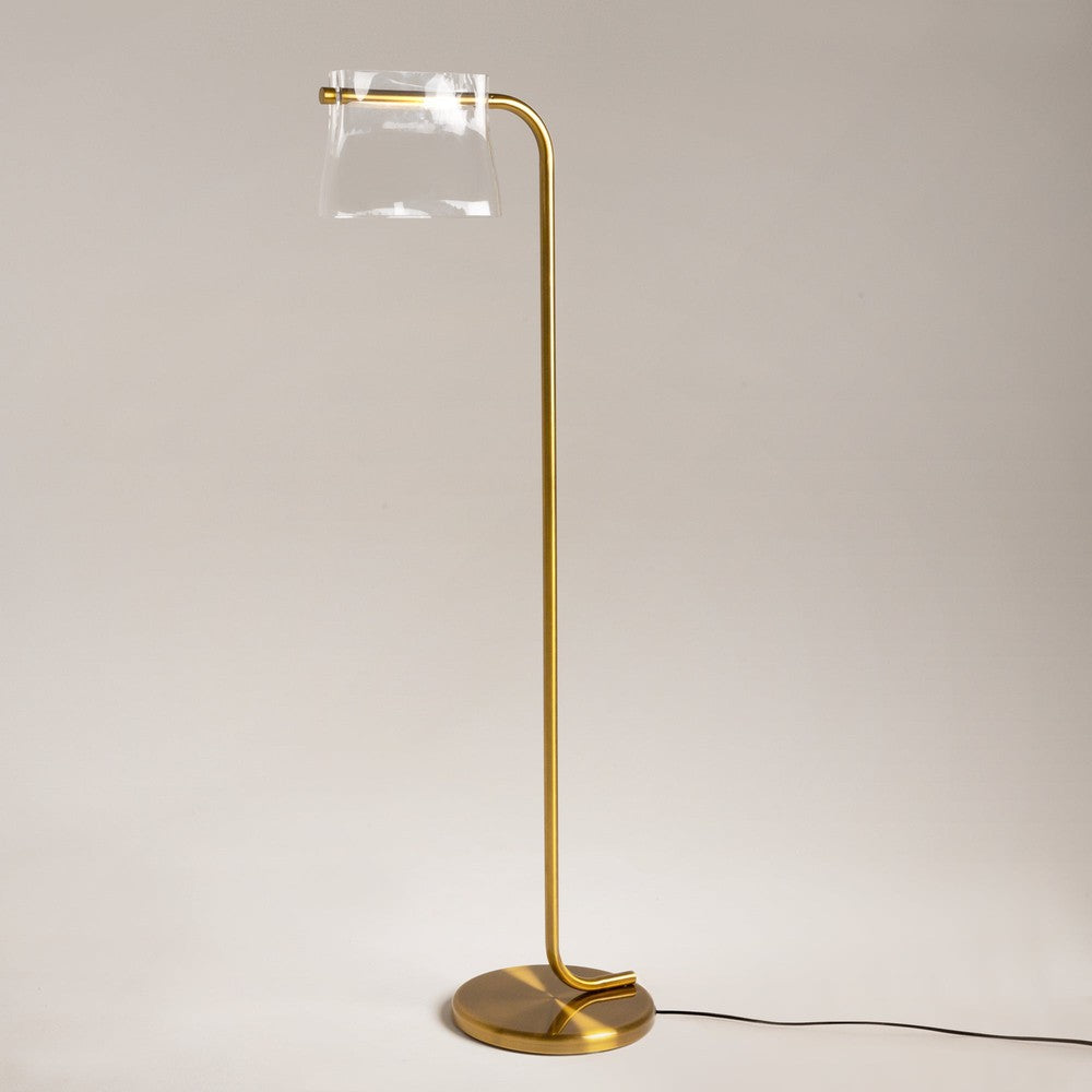 Cabaret Floor Lamp With Brass Styling-Maytoni-South Charlotte Fine Lighting