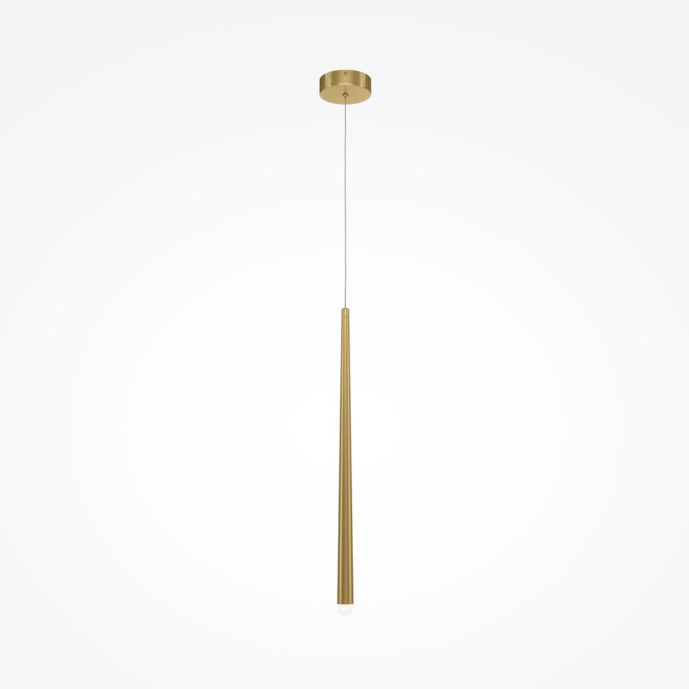 Cascade Pendant Lamp With Brass Styling - Single Light-Maytoni-South Charlotte Fine Lighting