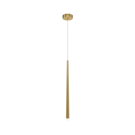 Cascade Pendant Lamp With Brass Styling - Single Light-Maytoni-South Charlotte Fine Lighting