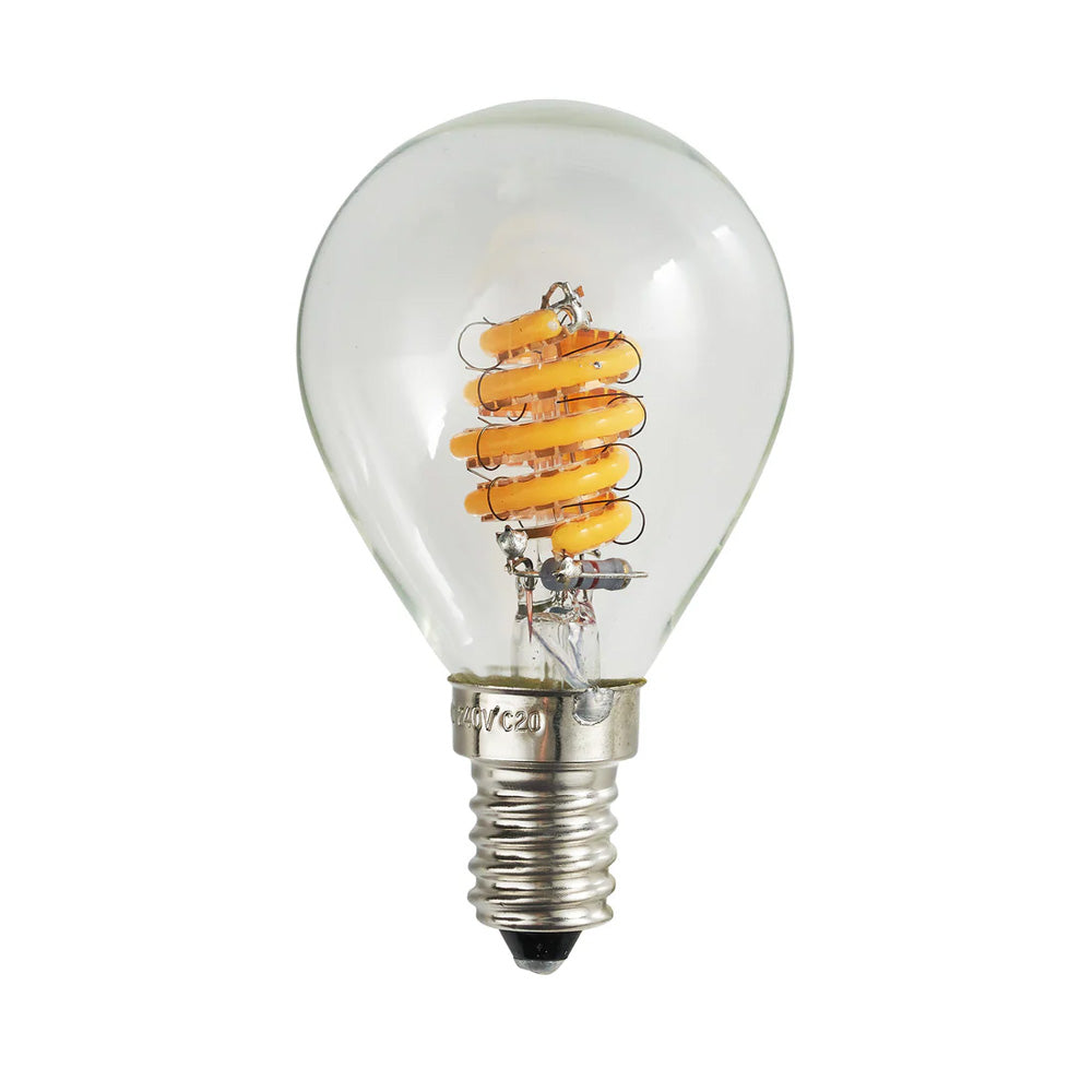Well Lit Caso Dim to Warm LED Golf Ball Bulb E14 Small Edison Screw